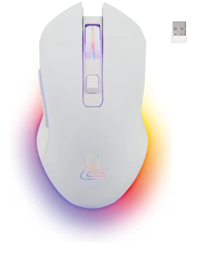 Ratón Gaming Inalámbrico Blanco 6400 dpi