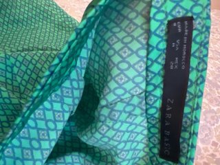 Pantalón fluido Zara verde