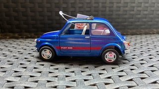 Modellino Fiat 500 Blu