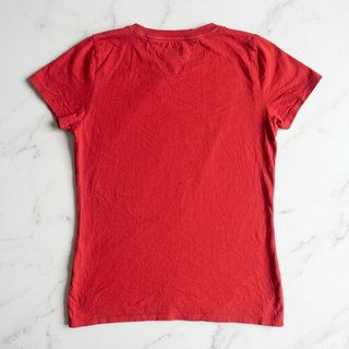 T-shirt Tommy Jeans uomo rossa con logo taglia L