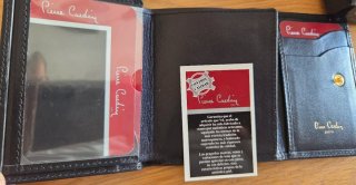 Cartera Pierre Cardin Piel Vacuno Negra NUEVO