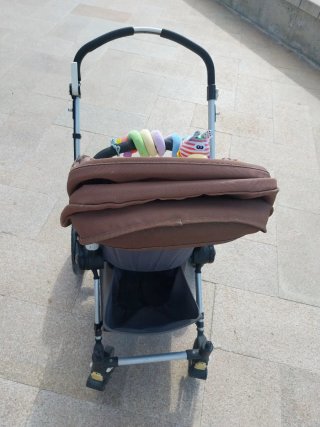 Carro Bugaboo Camaleón Negro Capota Verde