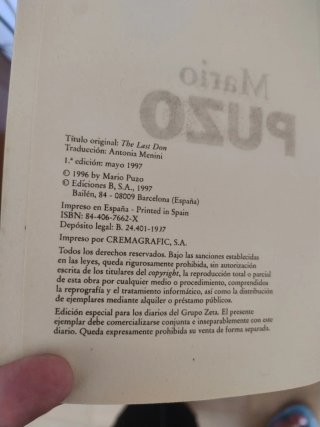 El Ultimo Don de Mario Puzo