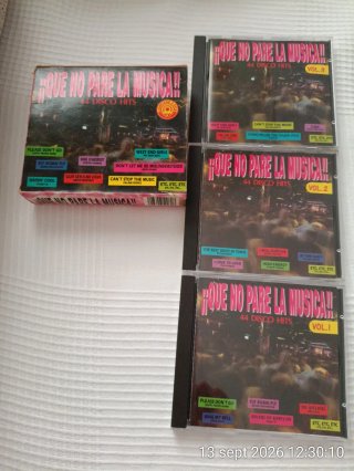 QUE NO PARE LA MÚSICA 44 DISCO HITS 3 CD