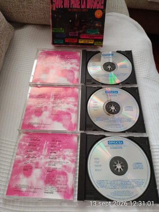 QUE NO PARE LA MÚSICA 44 DISCO HITS 3 CD