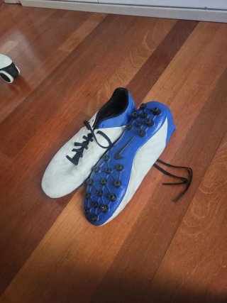 Zapatillas Nike TIEMPO -talla 42- AZUL/BLANCO