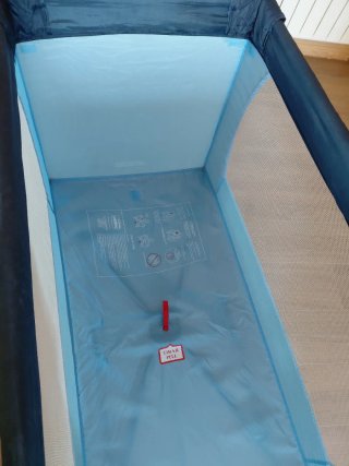 Cuna de viaje Asalvo Baby plegable azul