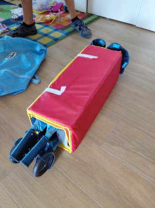 Cuna de viaje Asalvo Baby plegable azul