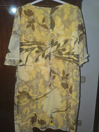 Vestido gasa estampado floral