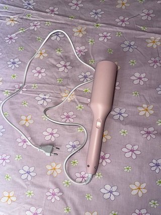 Plancha de pelo ondas rosa