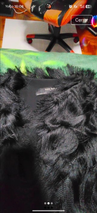 Chaqueta Zara flecos dorada