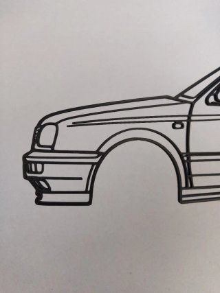 Silueta VW Golf GTI III