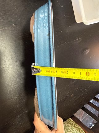 Maceta Bonsái Cerámica Azul poco profunda