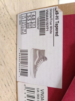 Zapatillas Vans SK8-Hi Grises Talla 42
