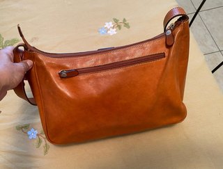 Borsa a tracolla Bric's pelle marrone/arancio