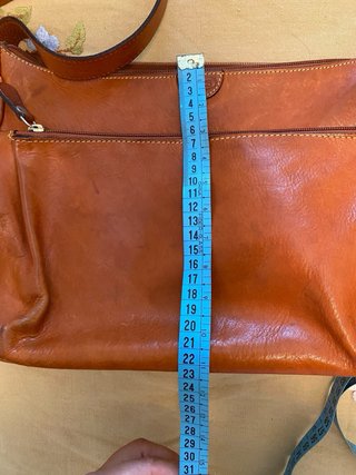 Borsa a tracolla Bric's pelle marrone/arancio
