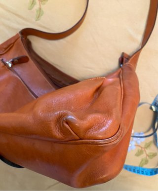 Borsa a tracolla Bric's pelle marrone/arancio