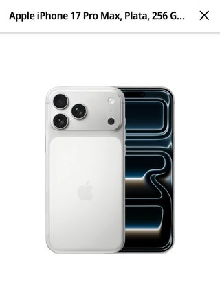 iPhone 17 Pro Max 256GB Plata
