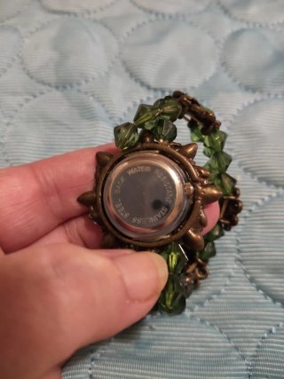 Reloj pulsera eslabones verdes