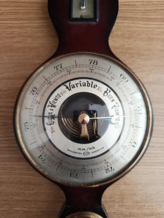Barómetro y Termómetro Antiguo
