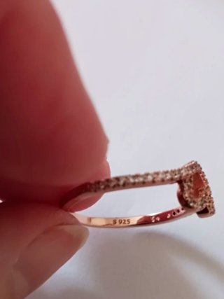 Anillo Pandora Corazón Oro Rosa