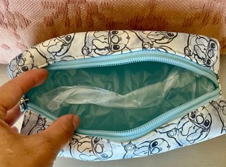 Borsa da toilette trasparente Stitch Disney con 2 borse