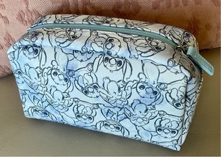 Borsa da toilette trasparente Stitch Disney con 2 borse