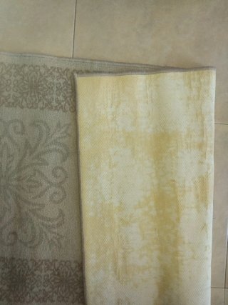 Alfombra beige 200x67cm diseño elegante