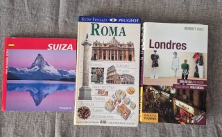 3 guías de viaje: Londres, Roma y Suiza