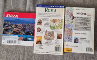 3 guías de viaje: Londres, Roma y Suiza