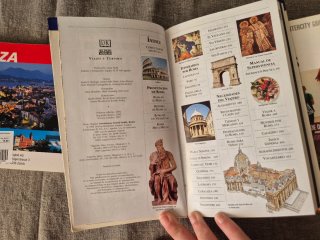 3 guías de viaje: Londres, Roma y Suiza