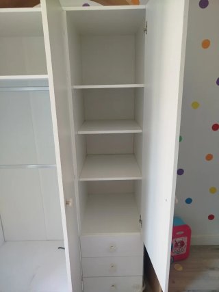 Armario infantil blanco 3 puertas