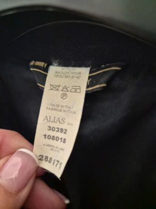 Traje Versace Chaqueta Larga y Pantalón Azul