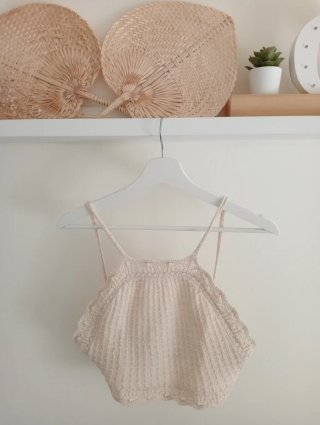 Top beige mujer talla S