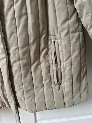 Giubbotto invernale beige/verdognolo trapuntato