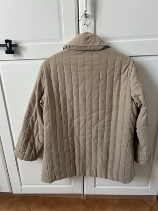Giubbotto invernale beige/verdognolo trapuntato