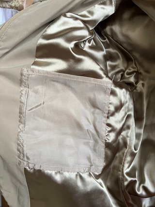 Giubbotto invernale beige/verdognolo trapuntato