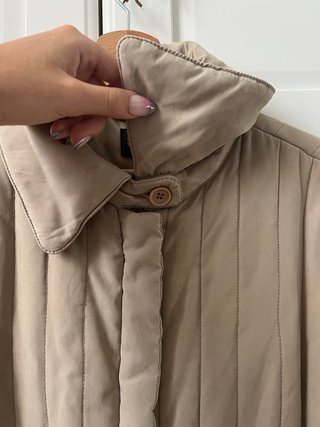 Giubbotto invernale beige/verdognolo trapuntato
