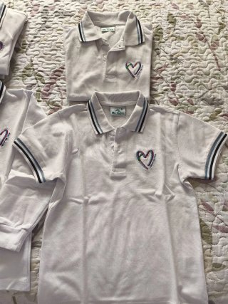 Polo Blanco Manga Corta Colegio Amor de Dios T6