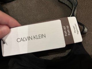 Sujetador Calvin Klein Negro Push-Up