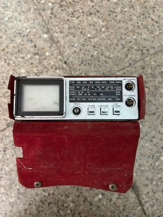 Radio TV JVC Portátil Plata y Marrón