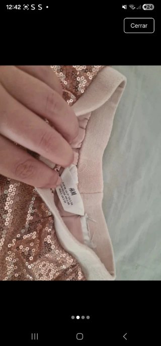 Shorts de lentejuelas para niña