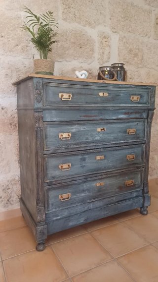 Cómoda Antigua Restaurada Shabby Chic