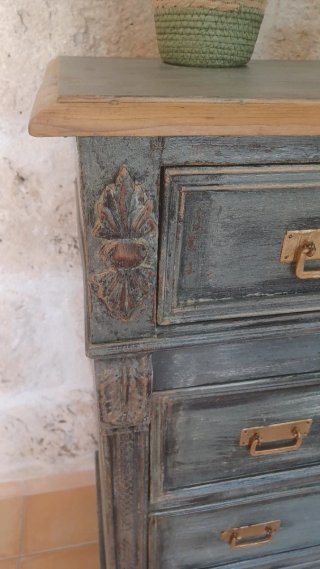 Cómoda Antigua Restaurada Shabby Chic