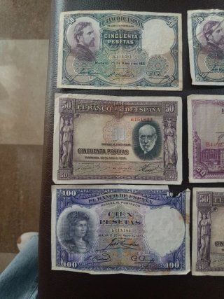 Lote Billetes Antiguos España 1928-1935