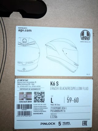 Casco Moto Dainese K6s Eraser Negro/Rojo/Amarillo