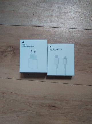 Cargador Apple Iphone adaptador y cable