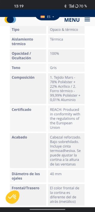 2 Cortinas Térmicas Opacas Moondream gris oscuro