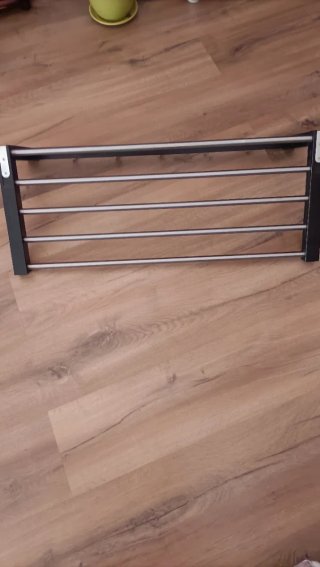 Perchero Tjusig Ikea Negro y Plateado