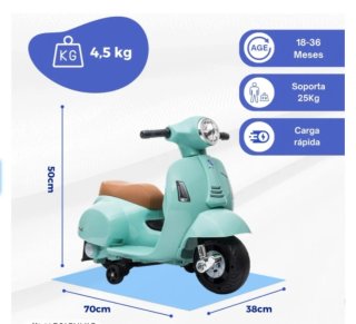 Motos Eléctricas Niñas Trike Azul y Rosa